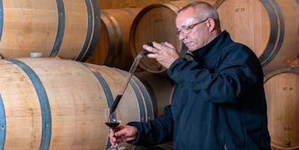 Chateau Cantenac Brown Verkostung im Keller